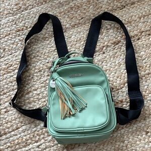 Steve Madden Mint Green Backpack with Tassel